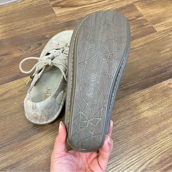 Alegría Sand Valerie Gladiator Lace Up Leather Sandals Size 39/9 - Picture 8 of 12